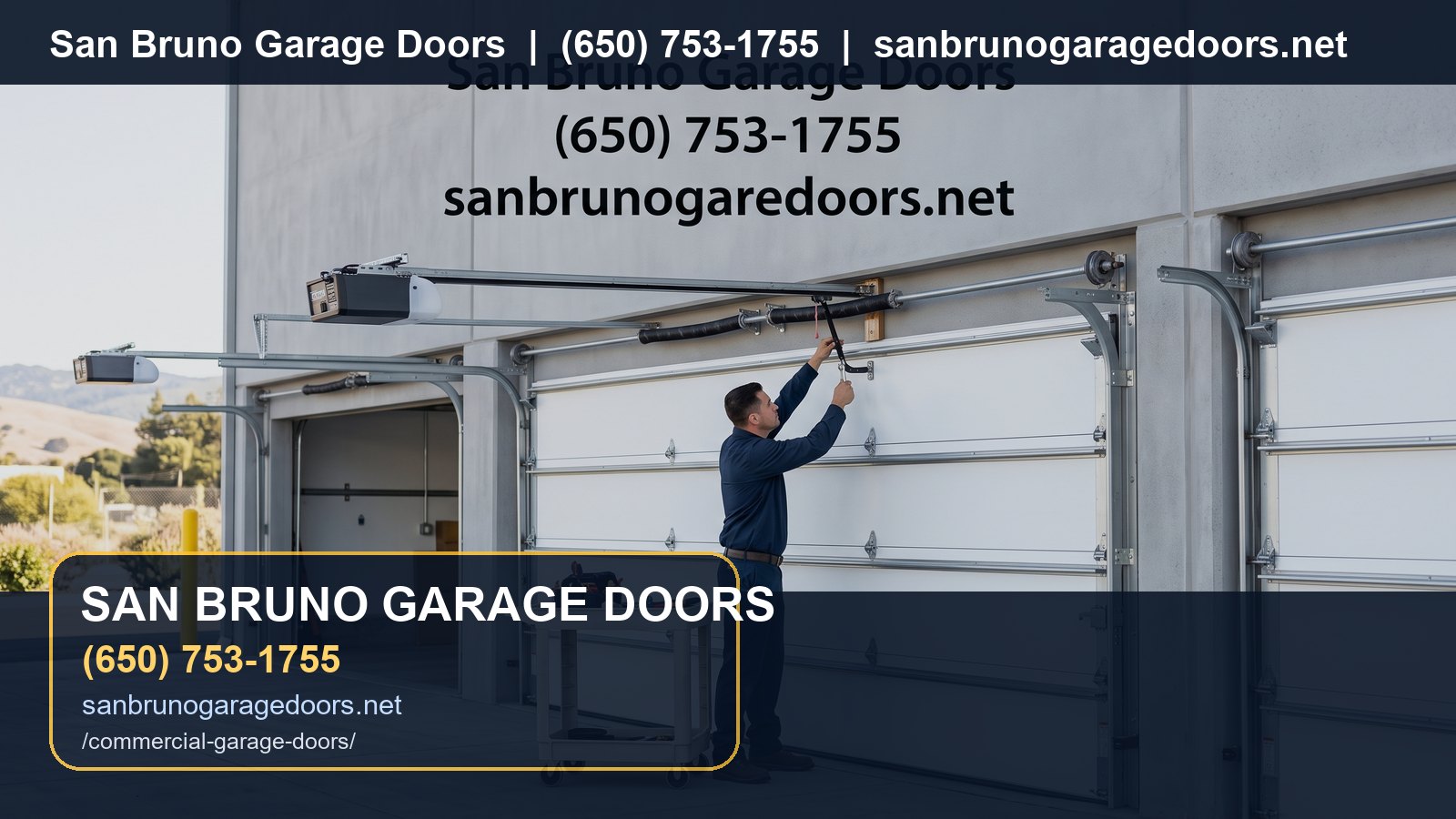 Commercial Garage Doors San Bruno branded visual