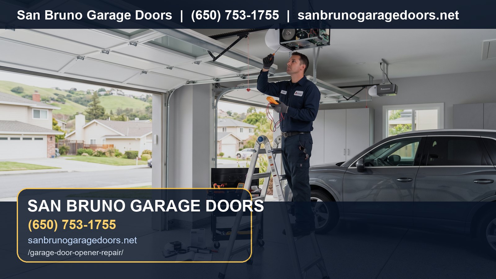 Garage Door Opener Repair San Bruno branded visual