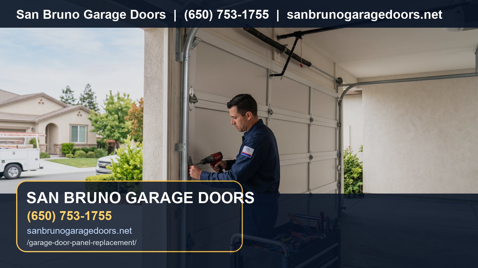 Garage Door Panel Replacement San Bruno branded visual