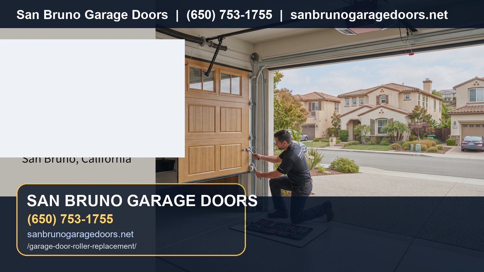 Garage Door Roller Replacement San Bruno branded visual