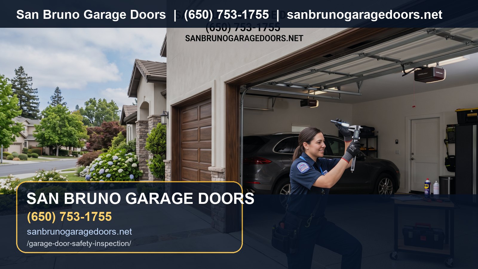 Garage Door Safety Inspection San Bruno branded visual