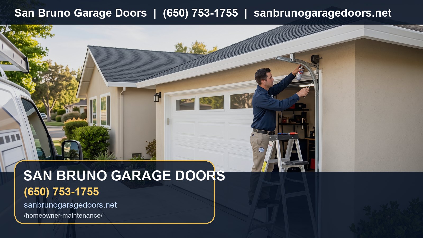 Garage Door Maintenance for San Bruno Homeowners branded visual
