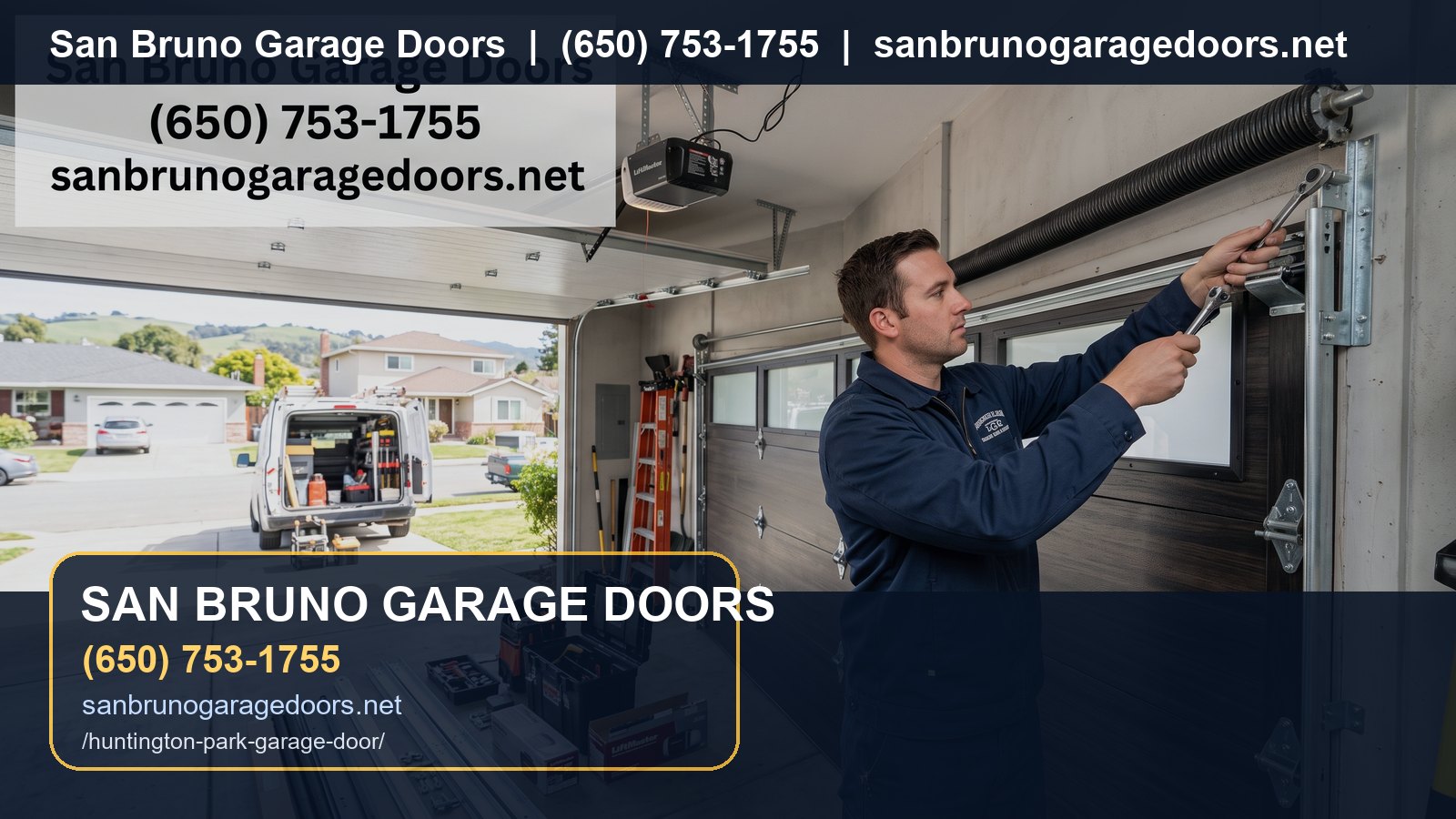 Huntington Park Garage Door Service branded visual