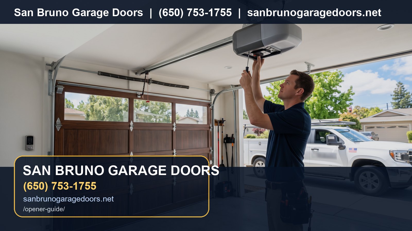 Garage Door Opener Guide San Bruno branded visual