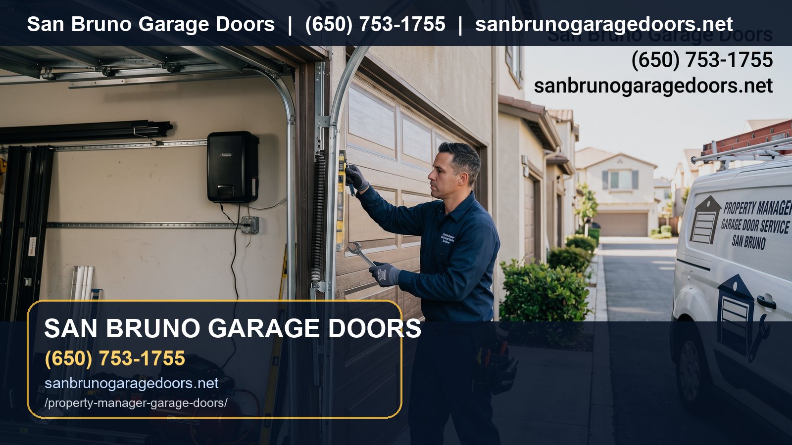 Property Manager Garage Door Service San Bruno branded visual
